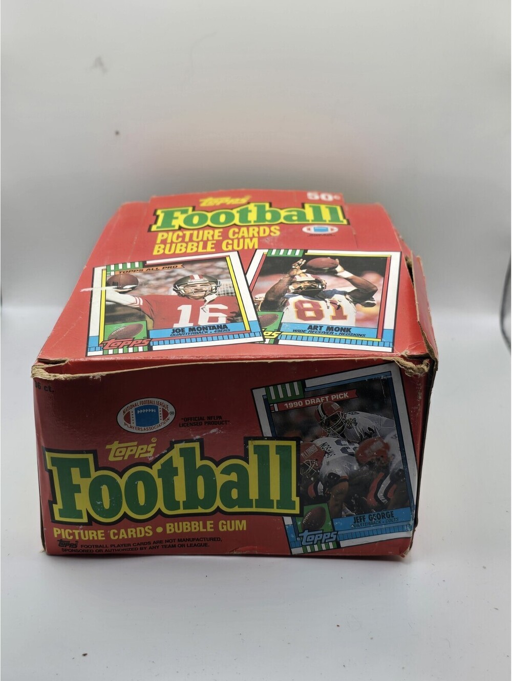 1990 Topps Football Picture Cards Bubble Gum Box 36c Packs Unopened
